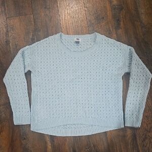 Old Navy Women's Knit Baby Blue Sweater